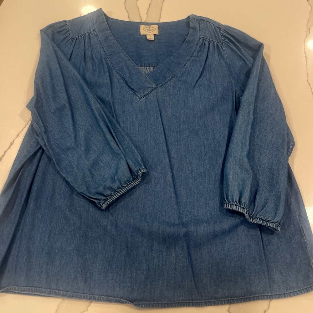 St. John's Bay Blue Denim Blouse